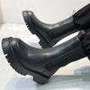 Chelsea boots herrmodell brittisk stil höga cigarettläderstövlar herrmodell sommar andningsbara mjuka läder höga lokomotiv Martin boots