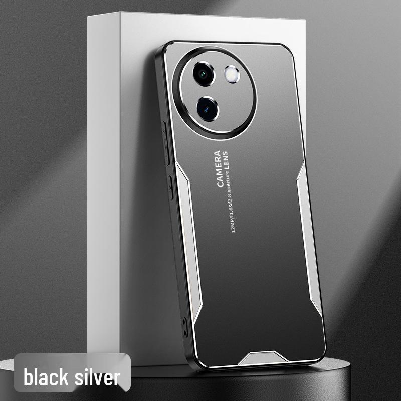 

Металлический матовый защитный чехол для Vivo Y200i, Y78+, Y100i, Y36m с полным покрытием объектива. Y77