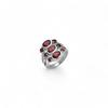 Natural Garnet 925 Sterling Silver Statement Ring