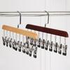 Clips Great Load Bearing Anti-slip Wardrobe Clothes Hanger Scarf Tie Clip Hanger