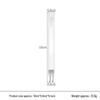 White Steel Diamond Awl 3-4-5-6mm Handmade Leather Hole Punch Tool for DIY Leather Craft and Hand Sewing
