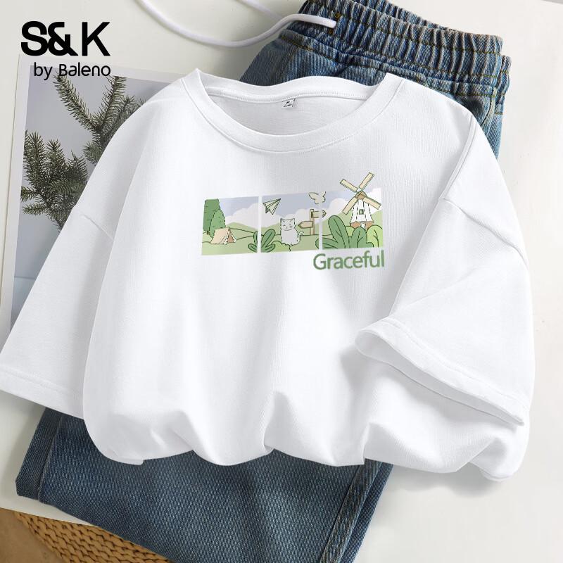 Baleno S&K Design Loose Cotton Women s T-Shirt S