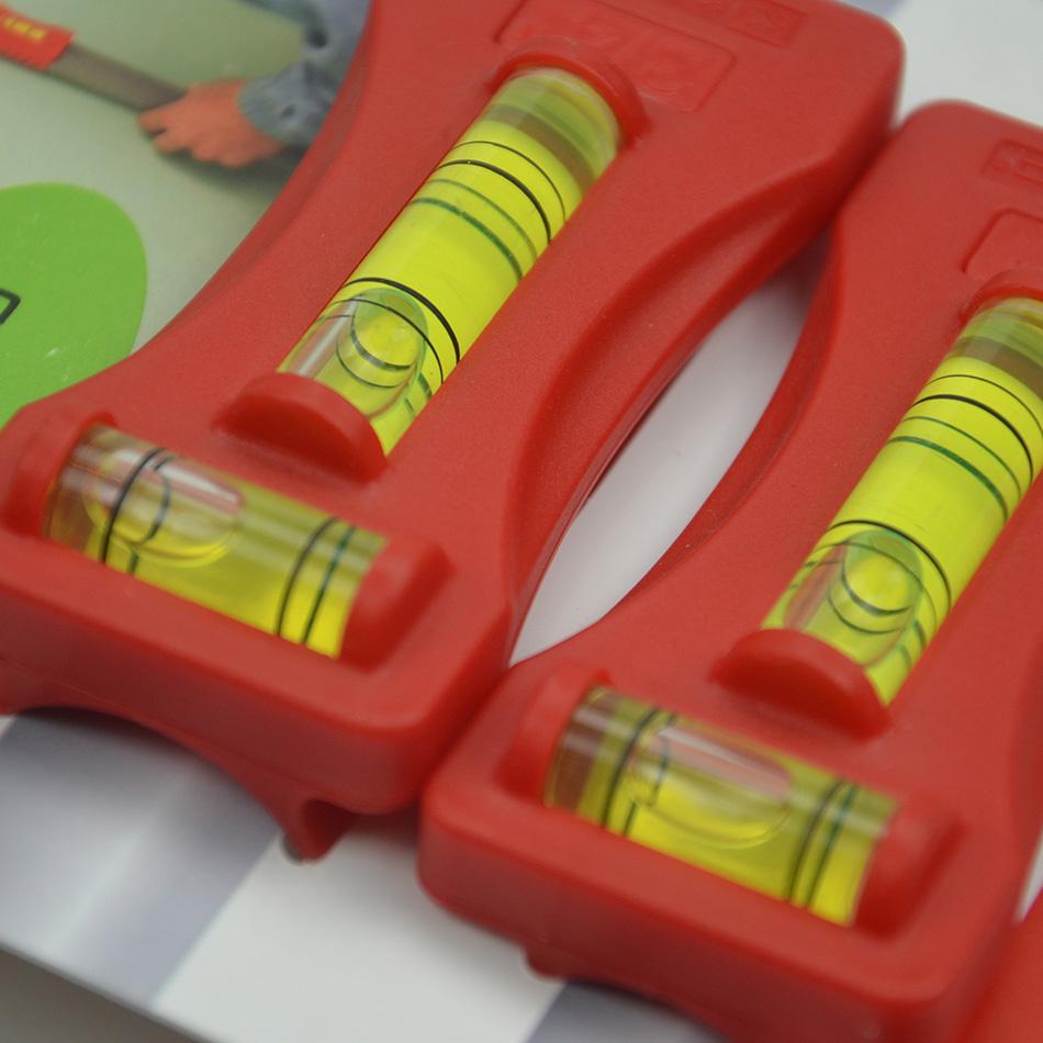 5 Stück Rohrwasserwaage Hohe Genauigkeit Säulengrößenmessanzeige Vertikal Horizontal Doppelblasen-Messwerkzeuge