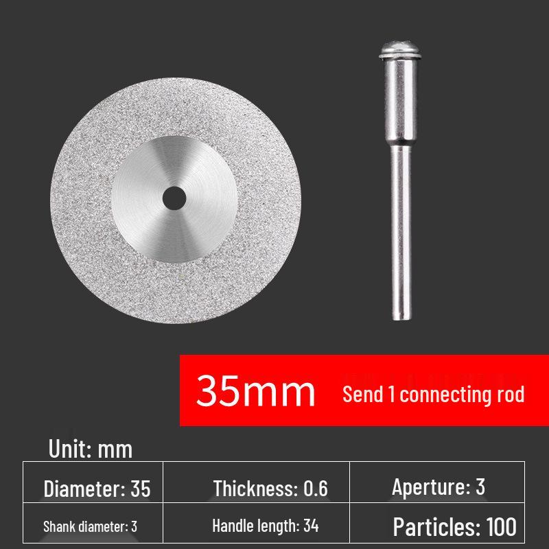Diamond Blade for Jade, Ceramic, and Glass Cutting - Toothless Saw for Grout Cleaning and Gap Filling with Electric Grinder