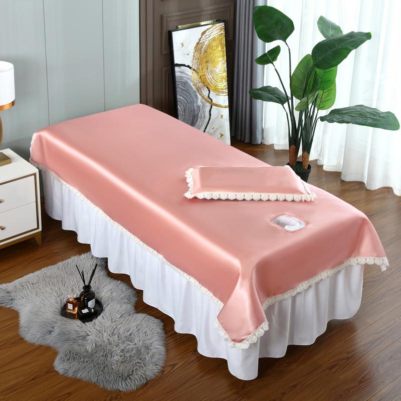 

Summer Beauty Salon Bed Sheets SPA Massage Anti-shrink Soft Touching Skin-friendly Cotton Bedding Table Cover with Hole 200x80cm