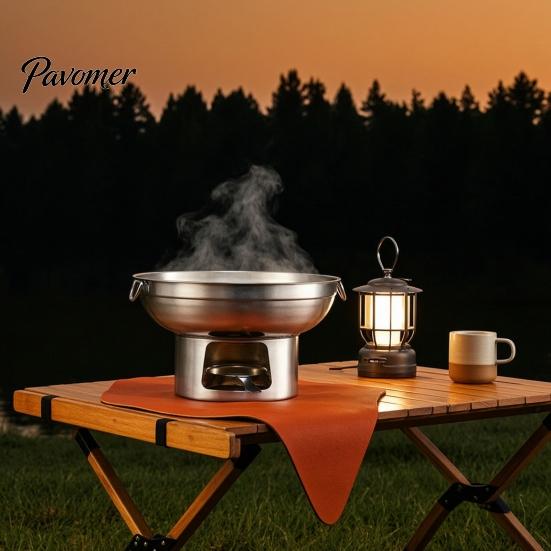 Fast Heating Cookware for Family Dinner Stainless Steel Hot Pot Induction Gas And Electric Stoves, Detachable Sturdy All Stoves Round Pot,