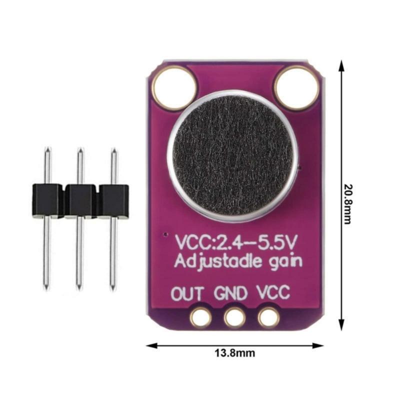 Low Noise Sound Transducer Board With Pre Increaser Circuit 2.4V 5V Operating Potential Similar Indication Output For DIY Electronics Projects