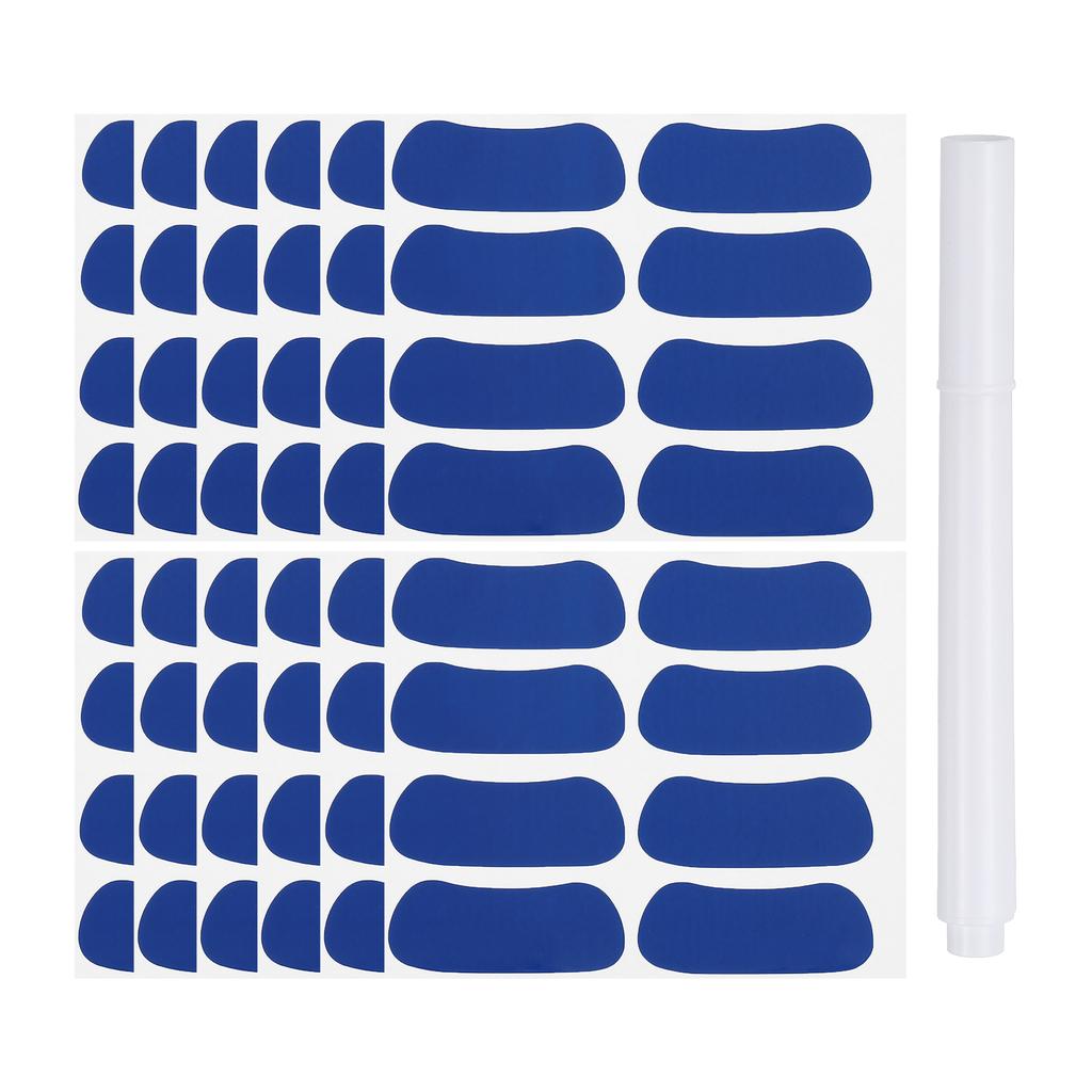 48-144Pairs Sports Eye Black Stickers Under Eye Black Strips Football Face Stickers Breathable Eyeblack Sticker with 1Pcs Pencil