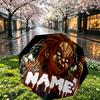 Custom Name Personalized Bride of Chucky Print Umbrella, Auto Open Close, 8‑Rib Sturdy Frame, Commute Camping Hiking Use, Birthday Gift