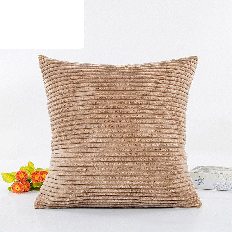 Luxuriously Soft Striped Corduroy Pillow Case For Sofa And Home Decor