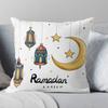 Eid Mubarak Print Pillowcase Arab Islamic Muslim Ramadan Kareem Living Room Home Sofa Decoration Cushion Cover