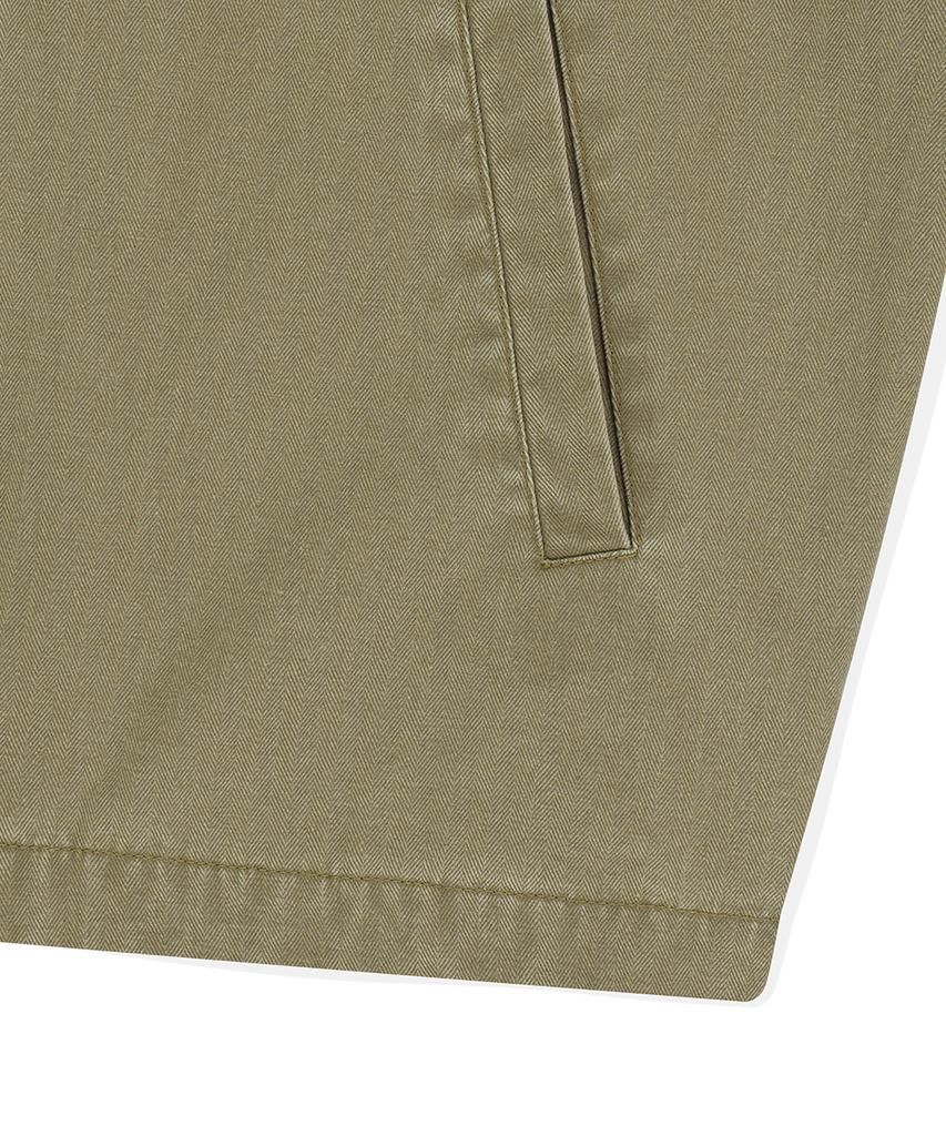 Mahagrid Washed Drizzler Blouson Jacket Olive(Mg2Fsmj248A)