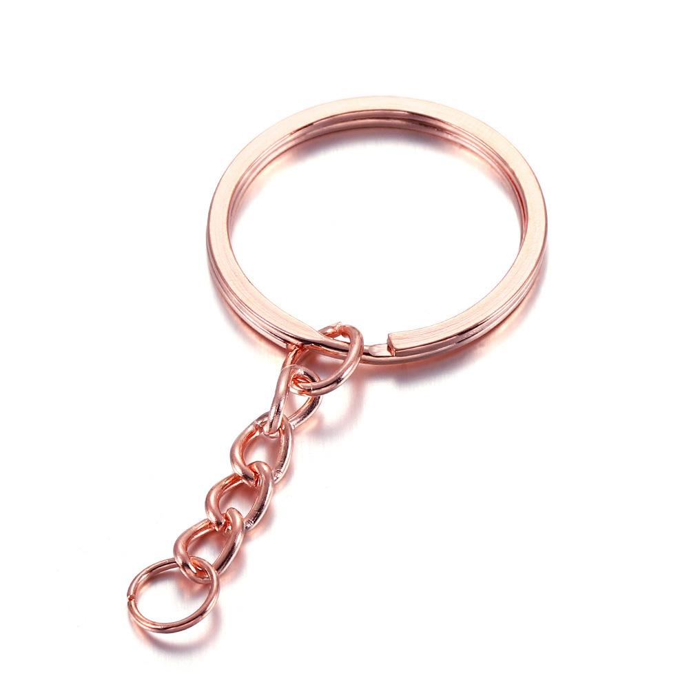 Diy Jewelry Accessories, Key Ring Belt Chain, Flat Aperture Ring Key Chain, Keychain Pendant, Key Ring Pendant Metal.