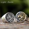 Vintage 316L Stainless Steel 3D Lion Head Ring High Polished Mens Animal Jewelry Fashion Accessories