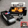 1/32 Tesla Police Cybertruck Trailer Off Road Pickup Truck Diecast Model Car Alloy Children's Toy RV Sound & Light Music Birthday Gift