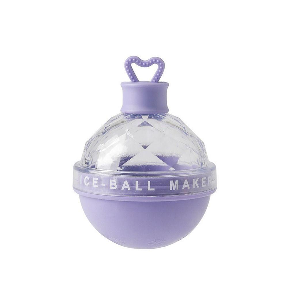 

1Pcs Light Bulb Shape Ice Mold Silicone Ice Cube Maker New Ice Ball Mould purple