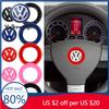 Pentru VW Volkswagen Jetta MK5 Golf Mașină Plastic ABS Volan Logo Cerc Ornament Autocolant pentru VW Golf Polo Jetta Touran Mk6 Tigua