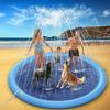 Water Splash Pad for Kids Dogs Leakproof Splash Pool Adjustable Water Spray Mat for Toddlers Outdoor Summer Toy