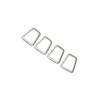 Fit For Volvo XC90 2016-  Matte Silver Rear Trunk Hook Cover Trim 4PCS