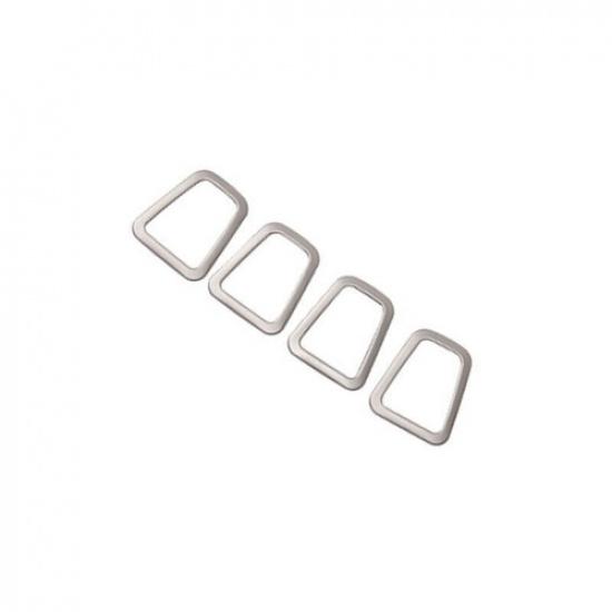 Fit For Volvo XC90 2016-  Matte Silver Rear Trunk Hook Cover Trim 4PCS