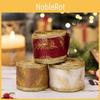 Stylish Christmas Satin Ribbon In Rich Red And Gold With Exquisite Flower Patterns For Decorations