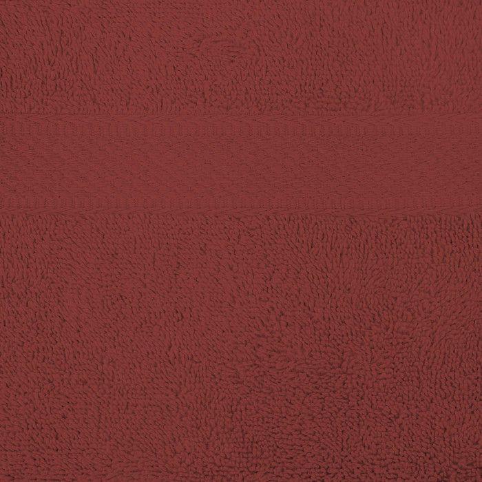 500 Gr/m2 Cotton Hand Towel 50x90 Cm LAGUNE Brick, by Soleil D'ocre