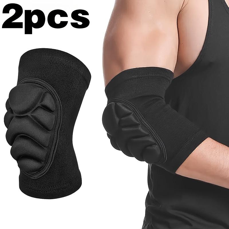 2 Stück Anti-Kollisions-Ellenbogenprotektoren für Sport - EVA-Schaumstoffschutz, Rutschfestes Design für Tanz, Radfahren & Outdoor (Schwarz)