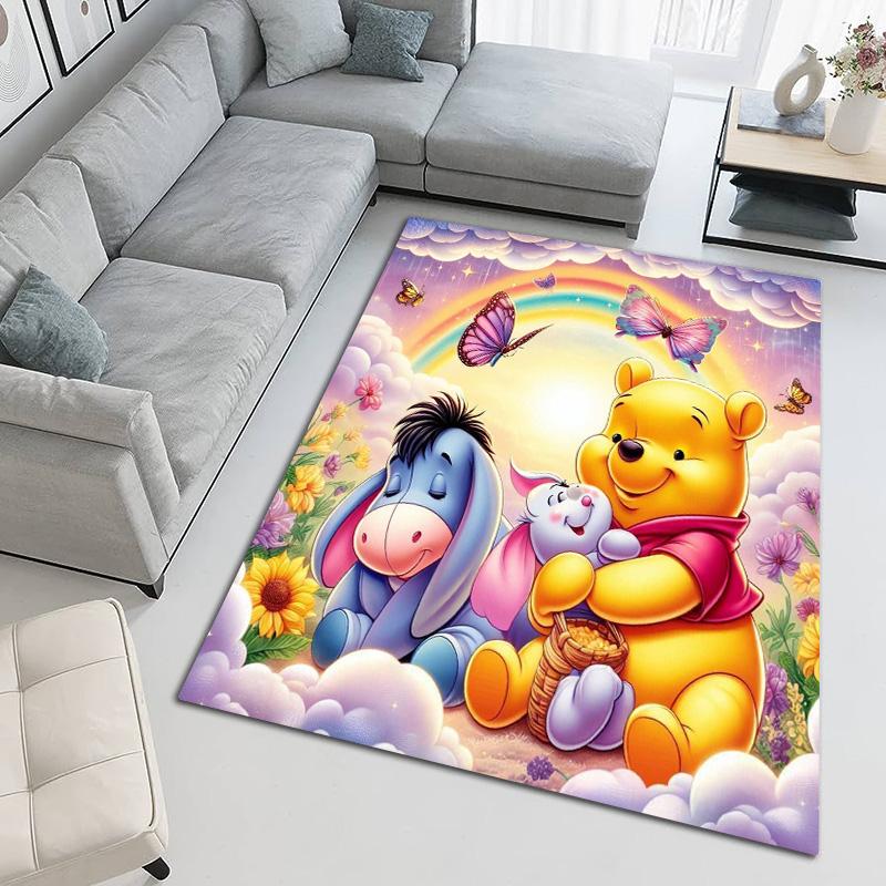 Cute Winnie Pooh Print Carpet Printing Living Room And Bedroom Mats Art Dormitory Decoration Bathroom Mat