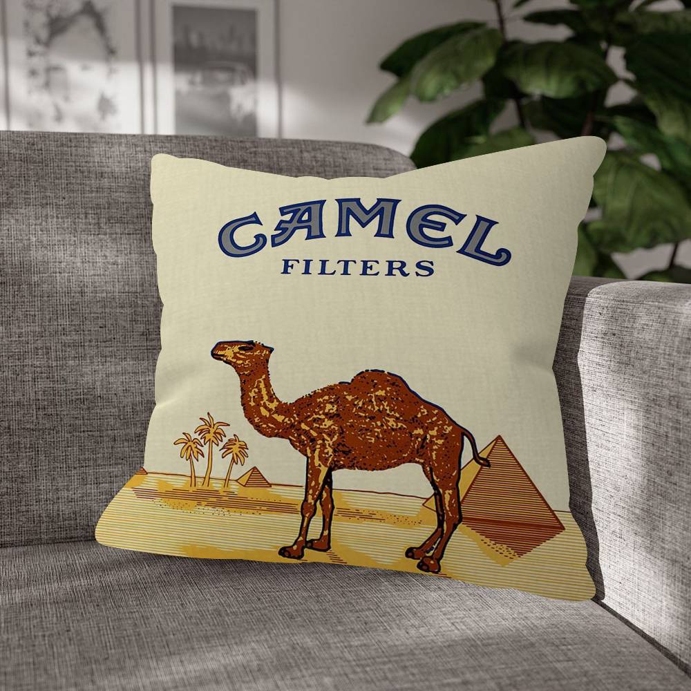 Luxury CCamel Pattern Cushions Pillowcase Polyester Cushion Cover Throw Pillow Pillowcover Home Car Sofa Decor
