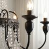 Retro Pendant Light, Black High-end Crystal Living Room Light, Dining Bar Counter, Bedroom, Study Light
