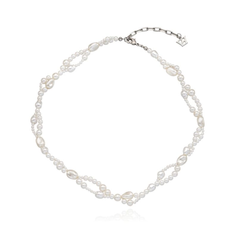 VINTAGE HOLLYWOOD Bubble Mix Pearl Necklace_VH249ONE006M