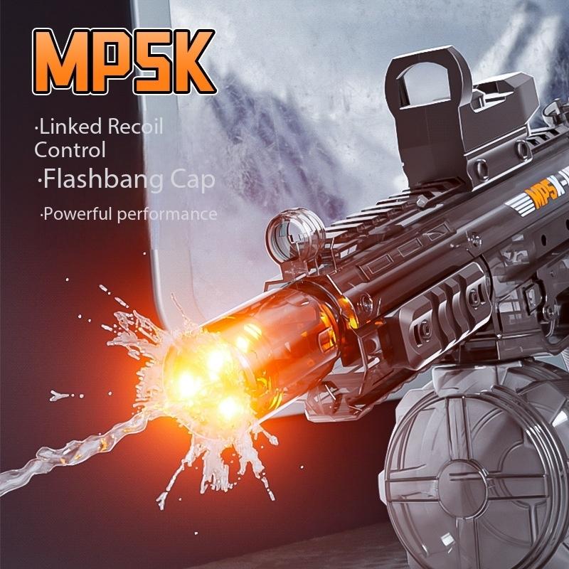 Simulated Firing and Recoil Electric Water GunToys Children Automatic Sensor Lights Water Pistol Summer Outdoor Beach Kids Toy
