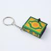 PVC Car Hanging Key Ring Delicate Pattern Tear-resistant And Non-deformable With Hook Keychain
