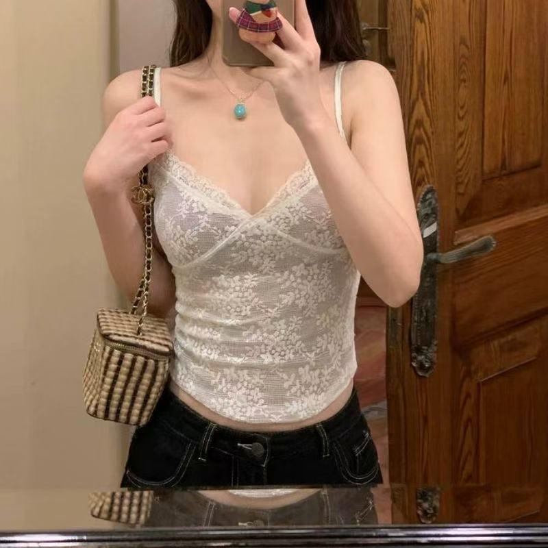 Exquisite Lace Camisole Vest for Women - Spring & Autumn Wear