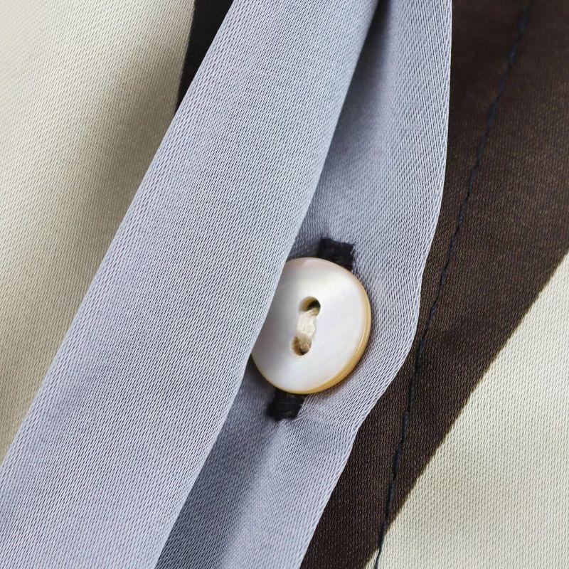 Kaslead New Arrival Women's Fashion Style Fashion Minimalist Silk Satin Texture Print Shirt 2480124