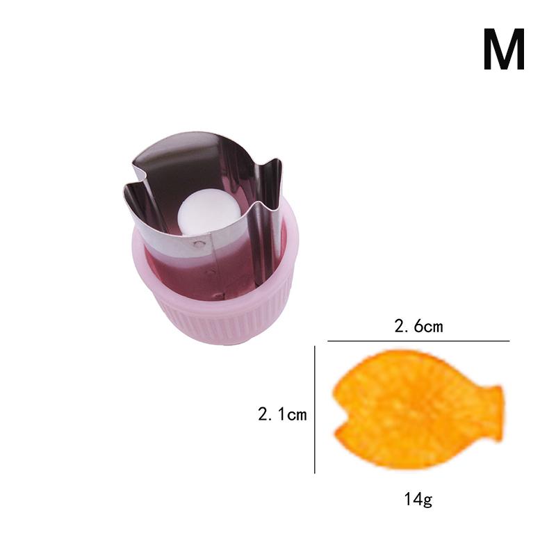 Stainless Steel Fruit Vegetable Press-Type Mini Cookie Shape Cutter Food Mold