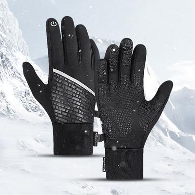 Winter Gloves Warm Touch Screen Full Finger Bicycle Gloves Waterproof Anti-slip Breathable Sports Motorcycle Gloves