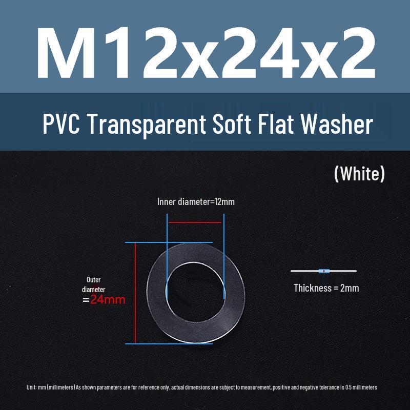 Yigu Transparent PVC Washer: Insulating Soft Rubber Gasket for Screws