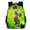 Kid Boy Girl Cartoon Daypack Ben 10 Canvas Bookbag for Student-Back To School Lightweight Backpack Large Knapsack