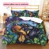 Watercolor Dog Pattern Bedding Quilt Set  Home Decoration  Gift (1 * duvet cover + 2 * pillowcase  without core)