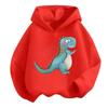 New Cartoon Dinosaur Print Children's Hooded Sweatshirt Boy Girl Autumn Winter Daily Outdoor Casual Wear Loose Warm Sportswear