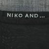 niko and... Short sleeve Round neck Cut L black Chest pocket Men's Used