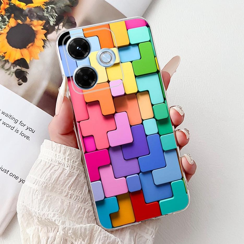 

For Xiaomi Redmi 13 13X Case New Luxury Painted Cover Clear Silicone Phone Case For Xiaomi Redmi 13X Redmi13 Redmi13X Soft Shell Xiaomi Redmi 13X