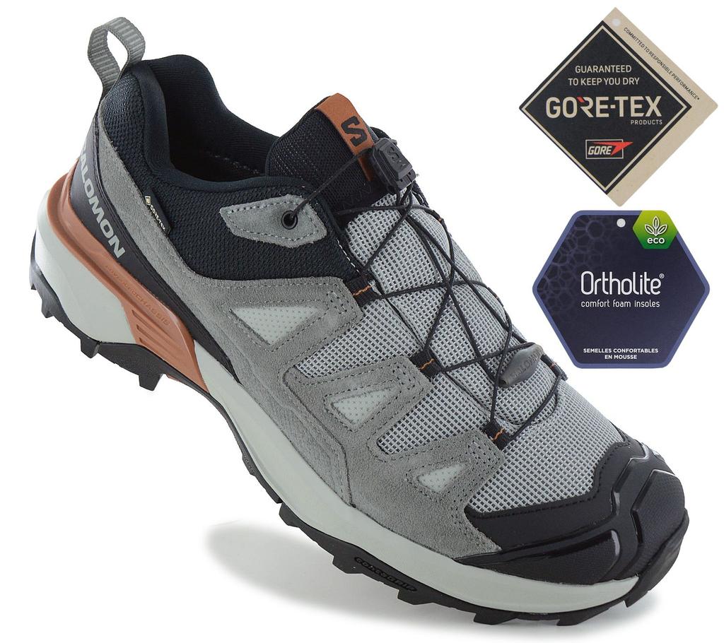 SALOMON X ULTRA 360 Leather GTX - GORE-TEX - Men's Hiking Shoes Trekking Shoes Grey 479794 ORIGINAL