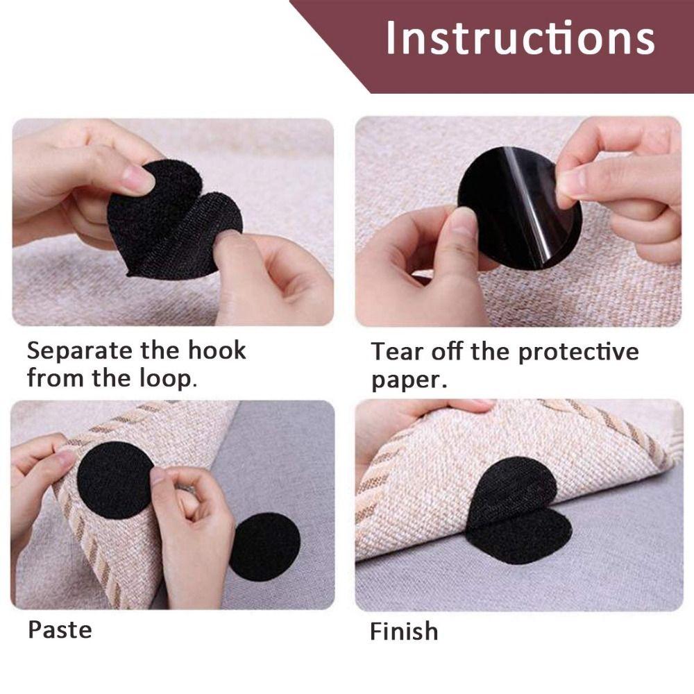 100pairs Nylon Double-Sided Adhesive Tape Self-Adhesive Interlocking Dots  Tool