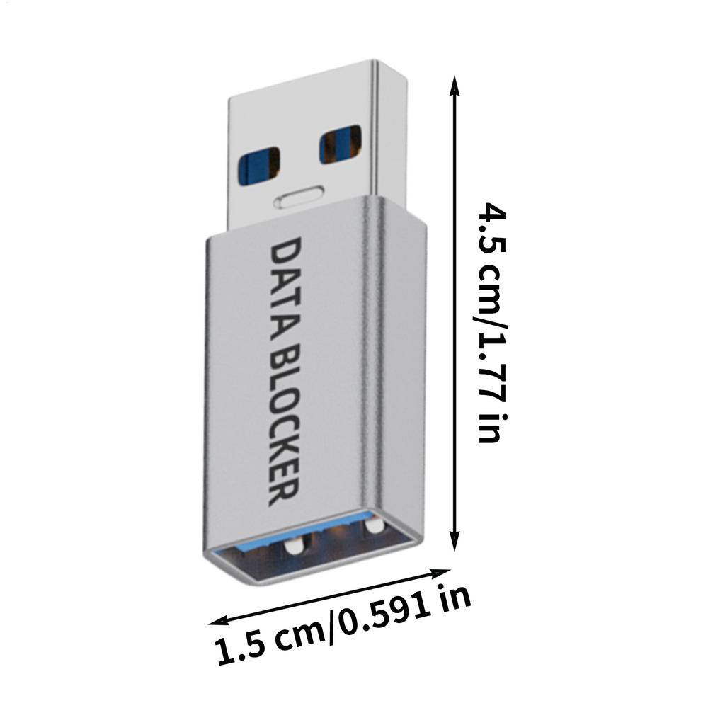 USB Data Blocker Security Adapter Anti-Juice Jacking Protector, Type-C Defender Condom Notebook Mobile Phone PC Charging Safety