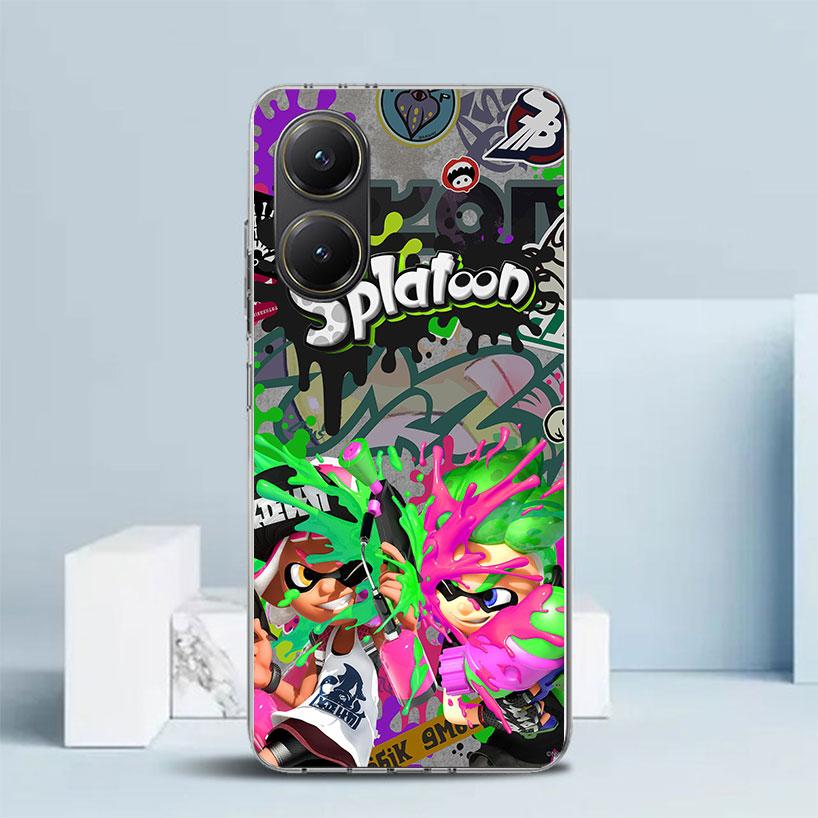 Game S-Splatoons Soft Cover for Xiaomi Poco F7 Ultra X7 X6 X5 Pro M7 Phone Case Redmi 15 15C 13 13C 12 12C 10 10C Print Shell Po