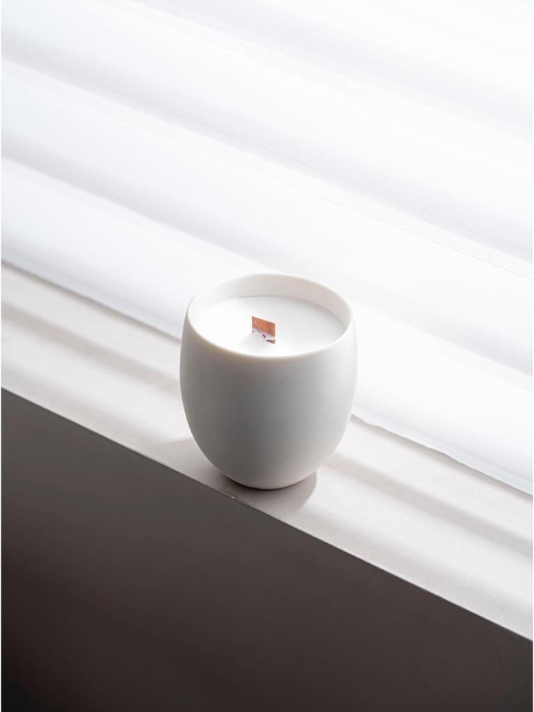 Easywin Glossy Ceramic Candle Holder - Minimalist Scented Soy Wax Ornaments