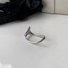 Hip Hop Open Ring Gold/Silver Jewelry Accessories Creative Double Finger Ring  Fashion Accessories