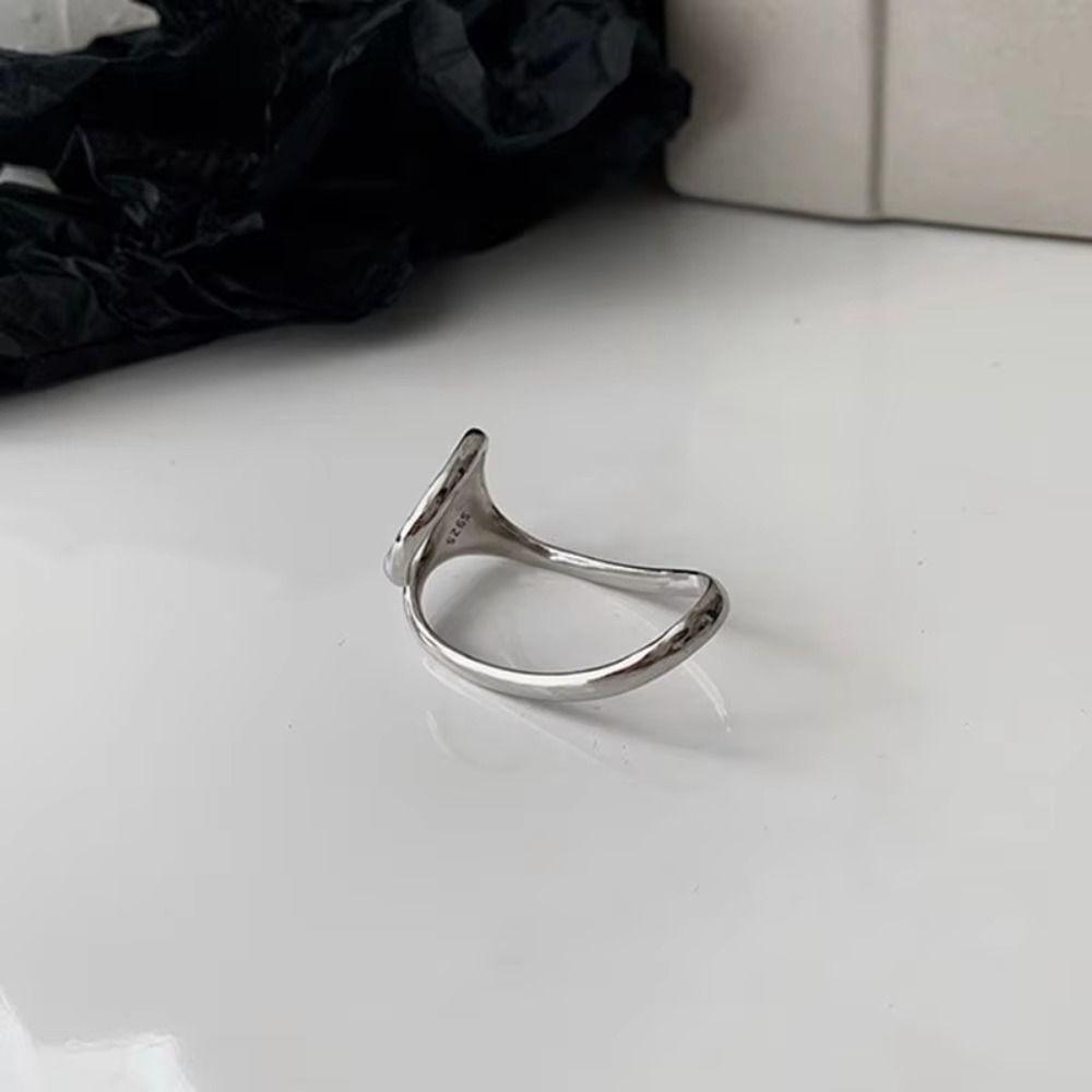 Hip Hop Open Ring Gold/Silver Jewelry Accessories Creative Double Finger Ring Fashion Accessories